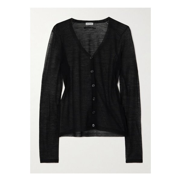 울 혼방 가디건 블랙 1647597345136429