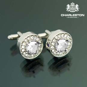 charleston 고급 커프스버튼 드레스 셔츠 넥타이핀
