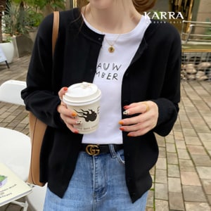 카라 KARRA 데일리무드가디건_A4S0078