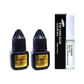 아클 롱타임 속눈썹 연장 글루 5ml x2 + 속눈썹 전용 접착제 5ml