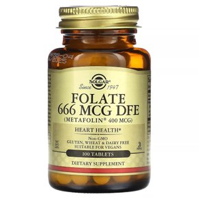 엽산 메타폴린 400 mcg folate 666 mcg DFE 100 타블렛 유통기한 보장
