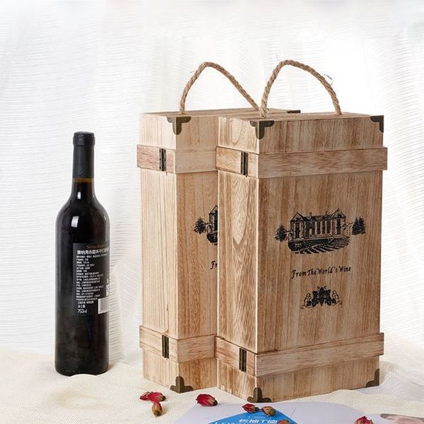 원목 와인 박스 나무상자 케이스 선물포장 더블