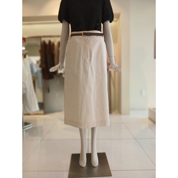 [여주점] 씨씨콜렉트 H라인벨티드코튼스커트 E262msd132