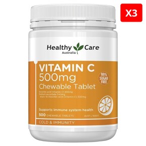 비타민C 500mg 츄어블 500정 X3개
