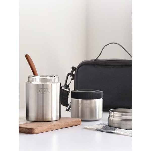 스텐 보온도시락 세트 3P