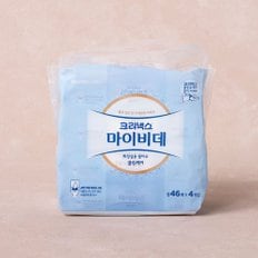 (택배배송)크리넥스 마이비데 클린케어 물티슈 46매*4입