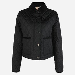 [시흥점] 6S 8107465 C1900 올드햄 여성 퀼팅 크롭 자켓 블랙