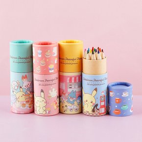 캐릭터 12색 미니 원목 색연필(랜덤발송) 131610 포켓몬스터 캐릭터 12색 미니 원목 색연필(랜덤