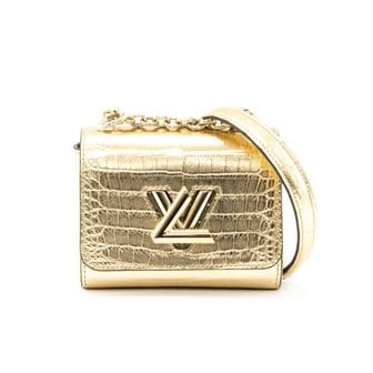 LOUIS VUITTON 루이비통 트위스트 미니 와니 체인 숄더백 골드 크로스백 N82137