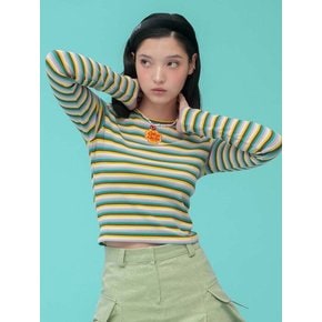 lotsyou_LOTS YOU La Chu Stripe Tee Yellow