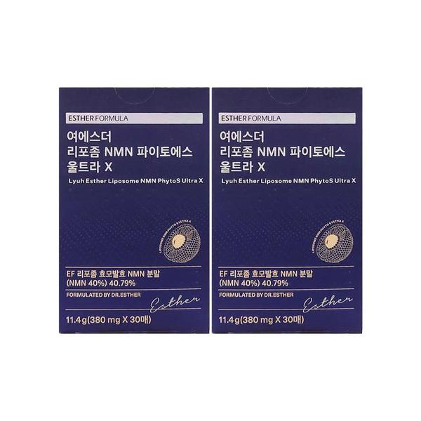 에스더포뮬러 여에스더 리포좀 NMN 파이토에스 울트라 X 380mg x 30매 x 2박스 (S49666106)