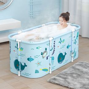 스파세상 간이 욕조 2인용 휴대용 목욕 통 접이식