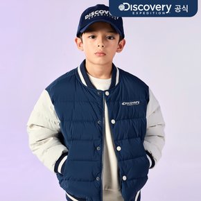 [디스커버리] 키즈 배색 바시티 다운 숏패딩 3종 택1