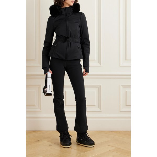 골드버그 히다 인조 퍼 트리밍 후드 스키 재킷 블랙 1647597335069226