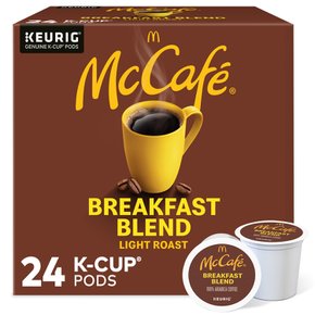 McCafe  브렉퍼스트  블렌드  K컵  커피  포드  라이트  로스트  24개  Keurig  Brewers용