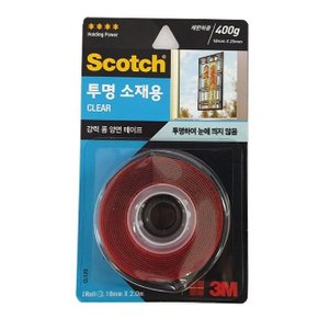 3M 스카치 CL120 강력 투명 양면테이프 18mm2m (WF6EF06)