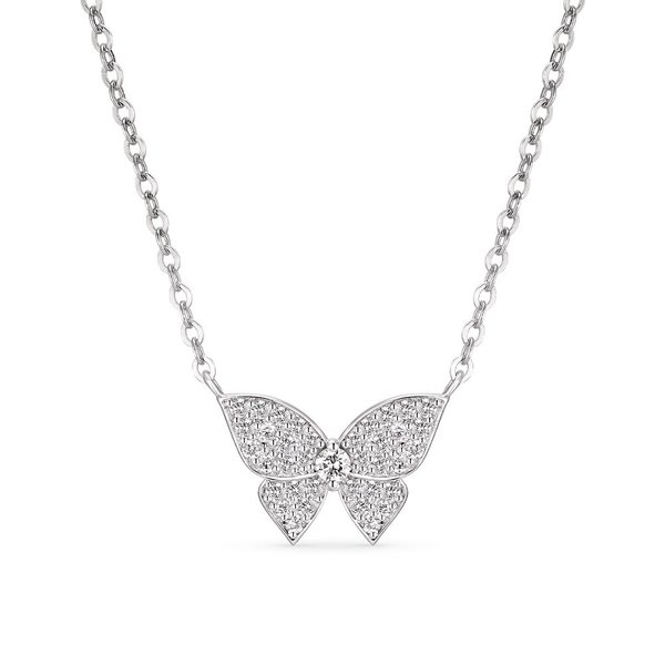 [LIVE] 도로시 14k 브릴 아이레 나비 목걸이(랩 다이아몬드)