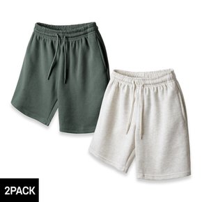 [2PACK] 앨빈클로 코튼 밴딩 스웨트 반바지 PAN1450 (7 COLOR)