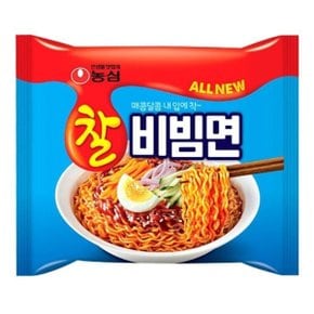 라면 농심 찰비빔면 130gx32봉지  봉지라면  맛있는라면