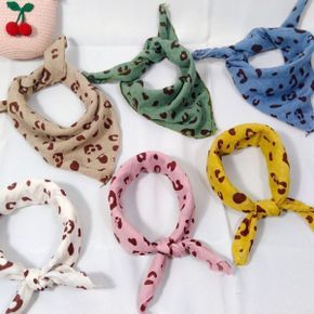 아동스카프 얼룩이 쁘띠스카프 45x45cm 준캡 손수건 스카프 롱 미니 면 아기 아동