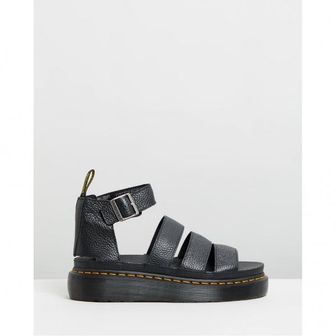 닥터마틴 3359025 Dr Martens 여성 Clarissa II 쿼드 가죽 플랫폼 샌들 - 블랙 51098701