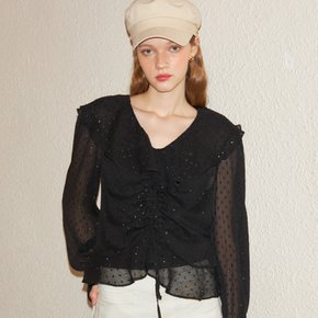 String Ruffle Blouse 2 Colors