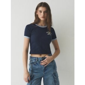 Ringer Crop T-Shirt WHRAE2621F