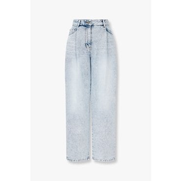 GCUT [지컷25S/S]원 턱 플리츠 데님 배기 팬츠(7215255401)