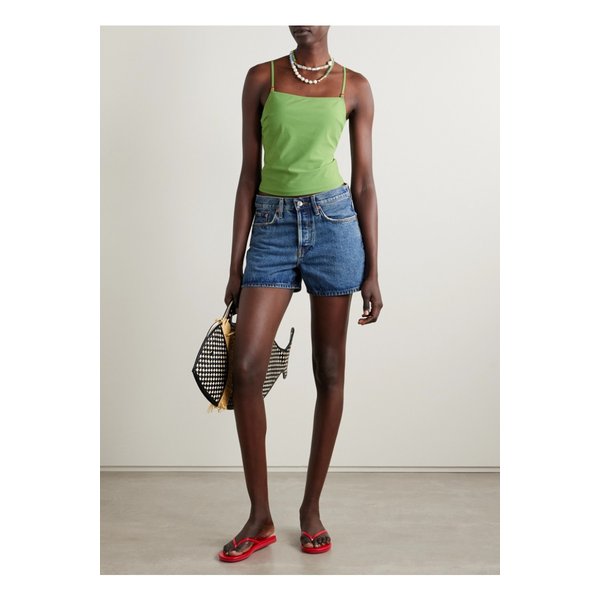 스타우드 클레오 비즈 장식 골지 비키니 탑 그린 46376663162863363