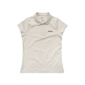 나이키 골프 말본 x 여성 드라이 핏 반팔 폴로 티셔츠 티 셔츠 아이보리