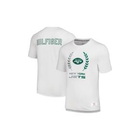 4277141 Tommy Hilfiger Mens White New York Jets Miles T-Shirt