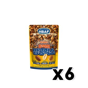  바프 추억의 땅콩믹스 디저트간식 120g x 6개