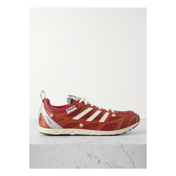 송 포 더 뮤트 아디제로 Pr 스터드 고무 트리밍 메시 스니커즈 레드 46376663162987862