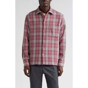 5053818 Golden Goose Journey Plaid Cotton Blend Button-Up Shirt 105503356