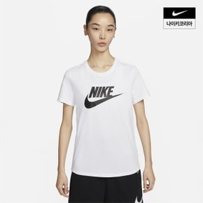 [나이키코리아공식]여성 스포츠웨어 에센셜 로고 티셔츠 DX7907-100