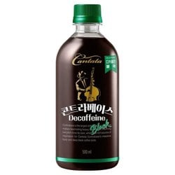 칸타타 맛있는 콘트라베이스 디카페인 블랙 500ml X 6PET