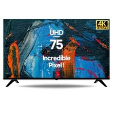 75인치 UHD 에너지 1등급 선명한 고화질 티비 중소기업 TV Q7503UK HDR NEW 