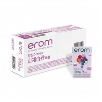  EROM 황성주박사의 과채습관 퍼플 적포도 레드비트 붉은피망 비타민c 140ml 24팩