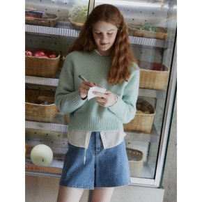 Volume Sleeve Alpaca Knit