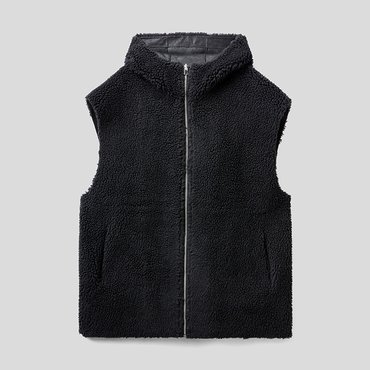 베네통 Reversible hooded vest_21KXDJ002BK