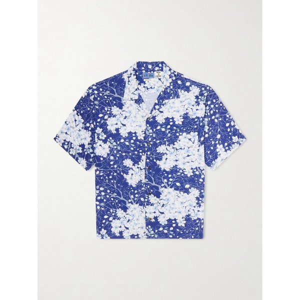 블루블루재팬 사쿠라 카자 컨버터블 칼라 위빙 셔츠 46376663162963379