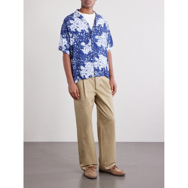 블루블루재팬 사쿠라 카자 컨버터블 칼라 위빙 셔츠 46376663162963379