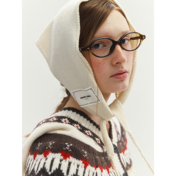 펀칭 라인 니트 스카프(MAFCAC13MIV)