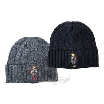 폴로 랄프로렌 남녀공용 스키베어 울블렌드 케이블 니트 비니 POLO RALPH LAUREN CABLE BEAR BEA