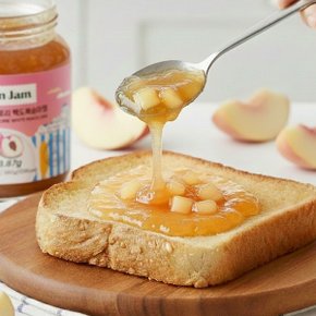 안단잼 저당 저칼로리 백도복숭아잼 380g 저당 저칼로리 당류 4g 향긋한 백도복숭아의 향기가 가득