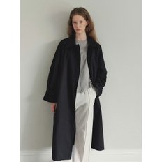 Classic Maxi Over Fit Trench Coat (Black)