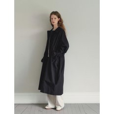 Classic Maxi Over Fit Trench Coat (Black)