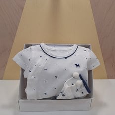 블루독베이비 NY)BI뱀부바디수트,양말 선물세트(45370-040-01+45170-011-15)