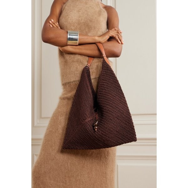 헌팅시즌 오리가미 라지 가죽 트리밍 피케 토트백 46376663162928239