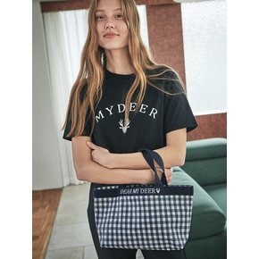 방수) Logo tote bag_ Navy